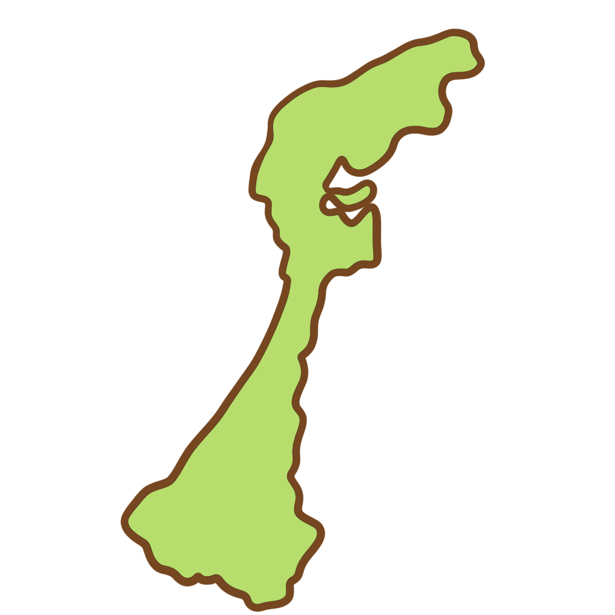 石川県の地図
