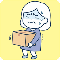 重たくて運べない